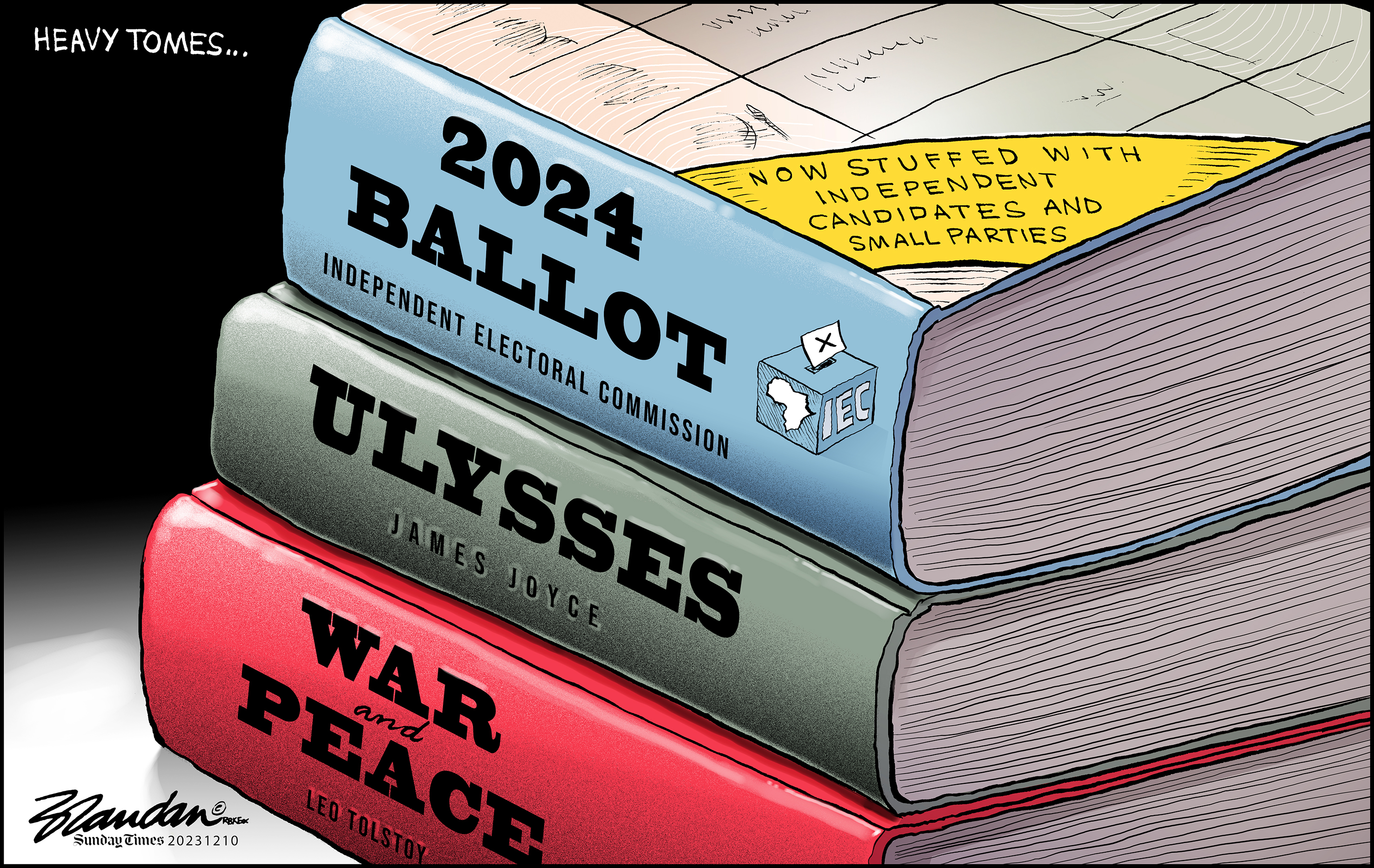Sunday Times 10 December 2023 | Editorial Cartoons by Brandan
